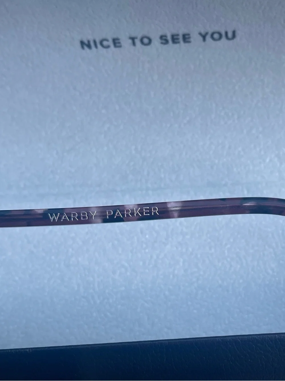 Warby Parker Daisy N Eyeglasses – Violet Quartz Crystal & Polished Silver Italy